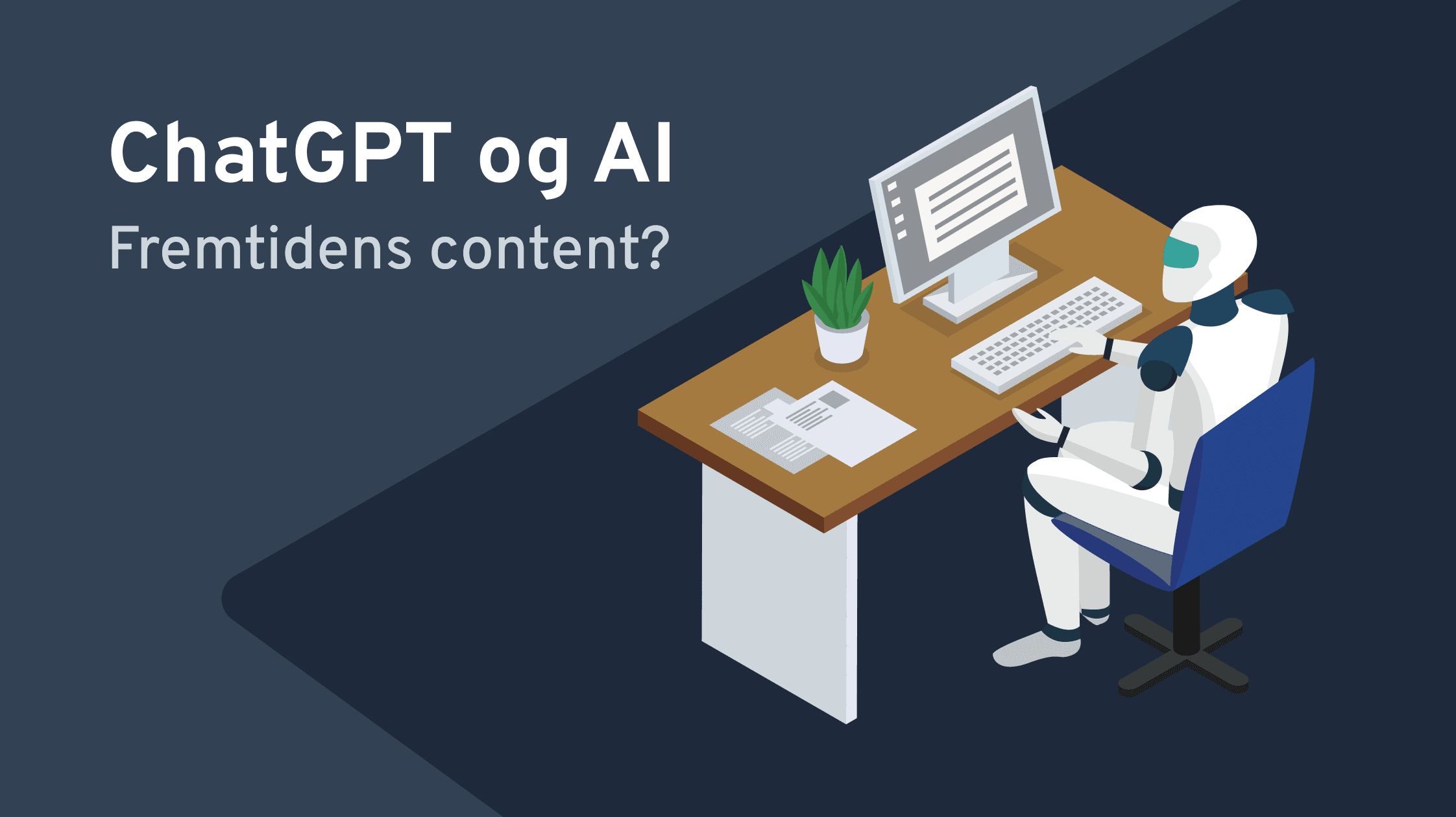 illustration af ai og chatgpt som fremtidens content