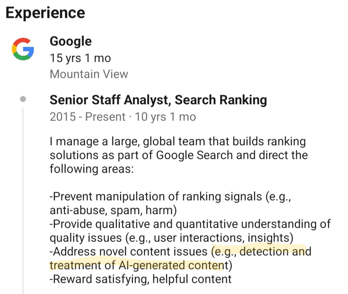 chris nelsons AI erfaring vist på LinkedIn