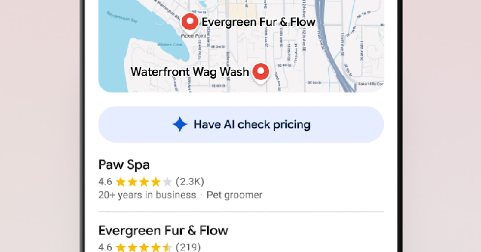 billede af googles have AI check pricing