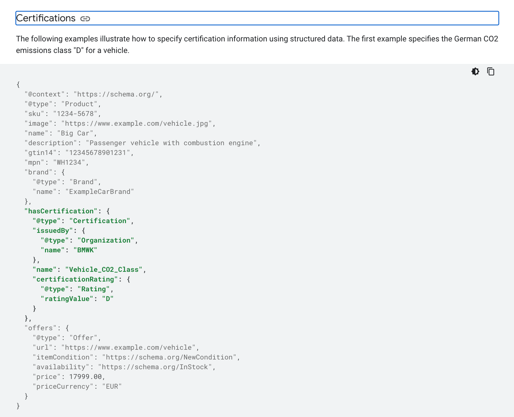 udvidet google support for struktureret data