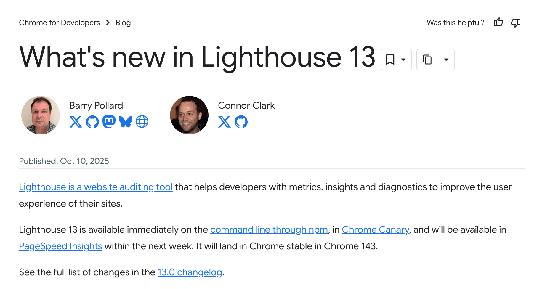 Lighthouse 13 lancering