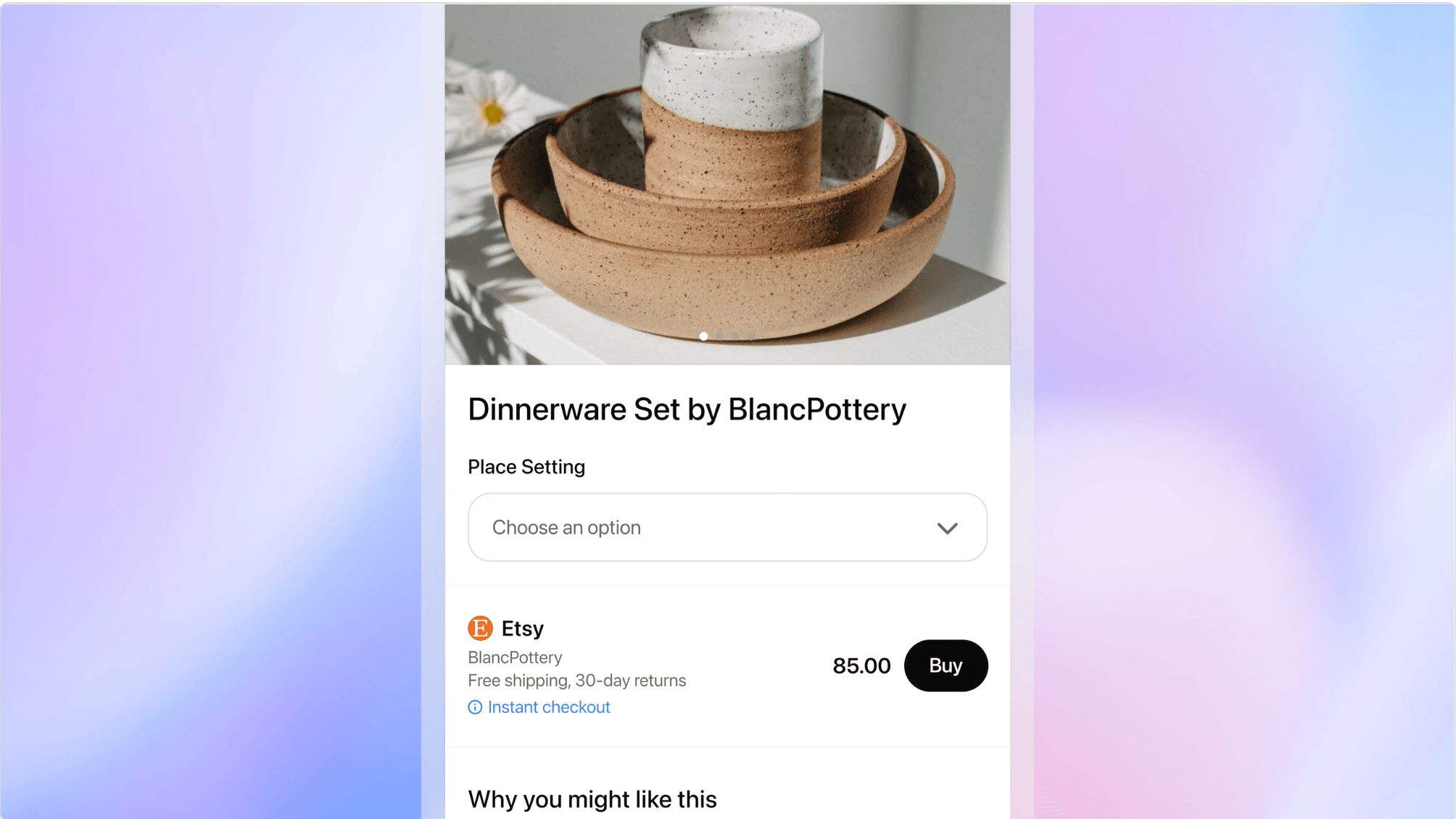 instant checkout chatgpt eksempel
