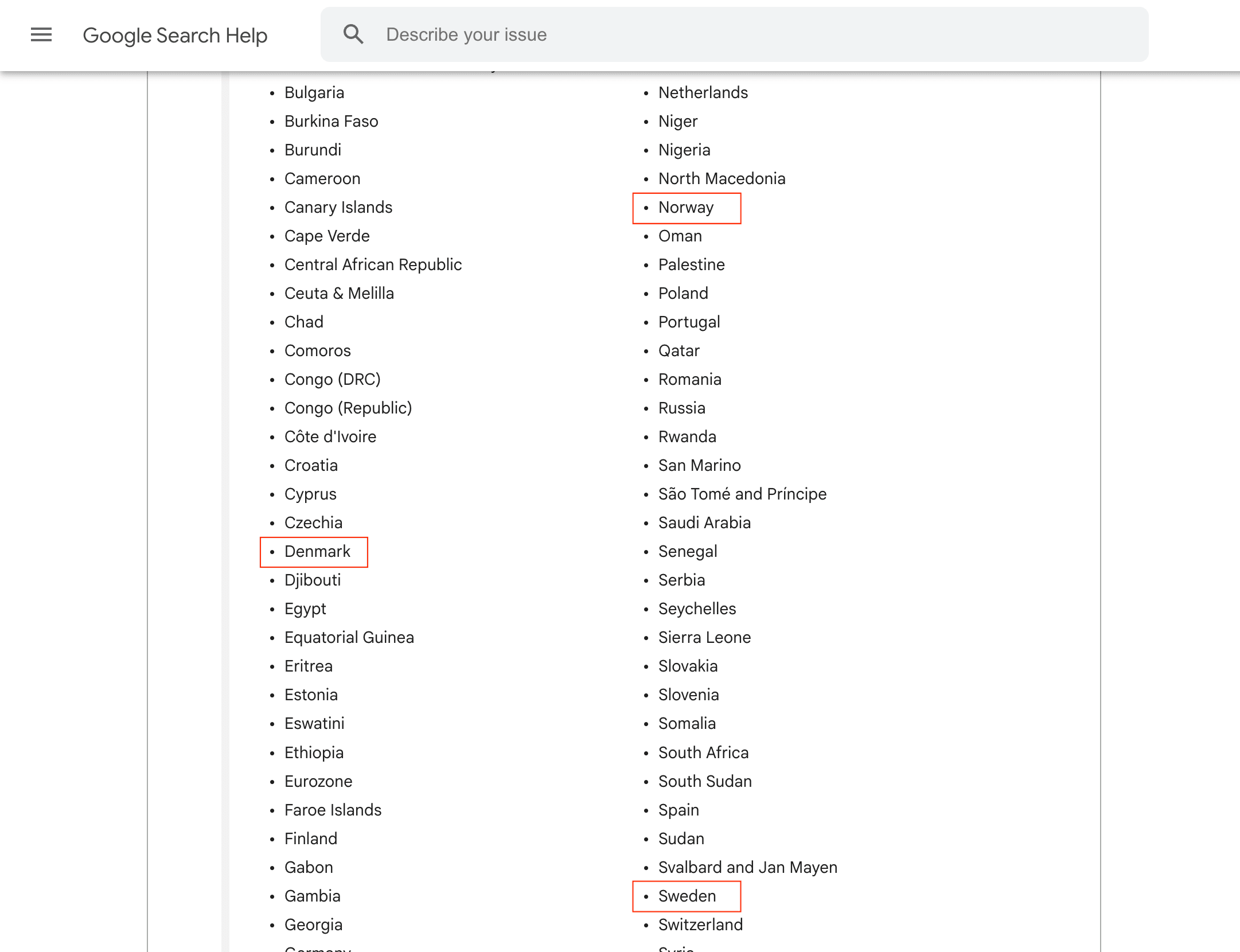 AI Overviews i Skandinavien