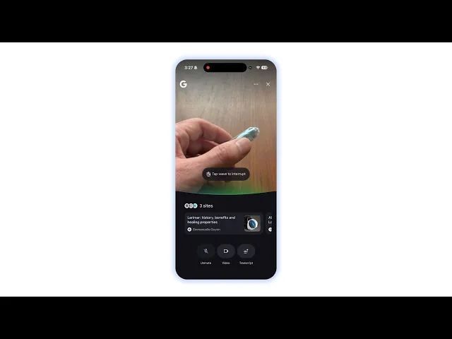 search live med nyeste gemini model